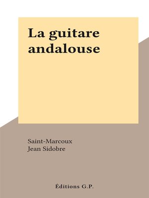 cover image of La guitare andalouse